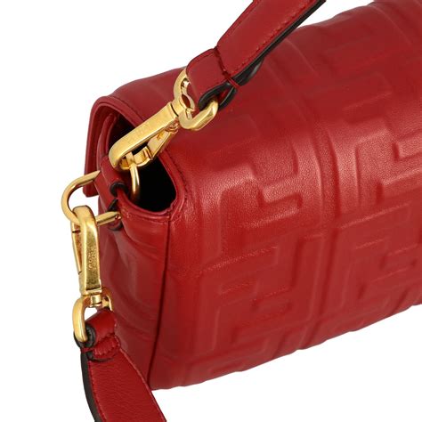 fendi red crossbody bag|genuine fendi baguette.